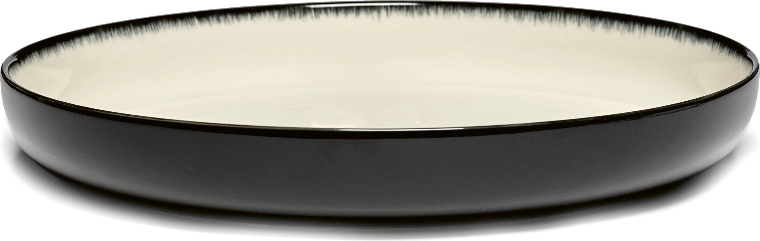 Talerz głęboki Dé D 27 cm czarno-biały