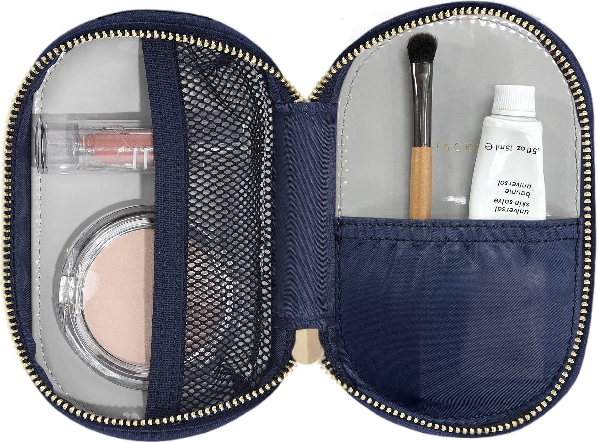 Kosmetyczka Stackers Compact Velvet granatowa