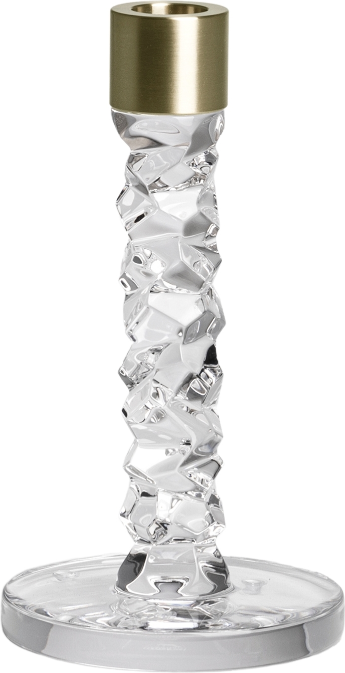 Świecznik na klasyczną świecę Carat 18,3 cm mosiądz