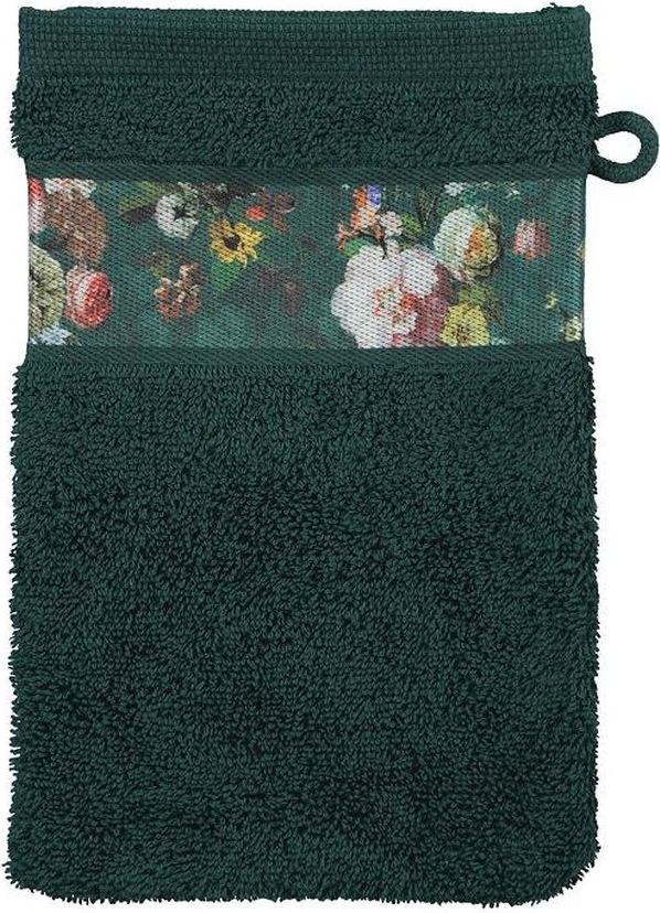 Rękawica kąpielowa Fleur ciemnozielona