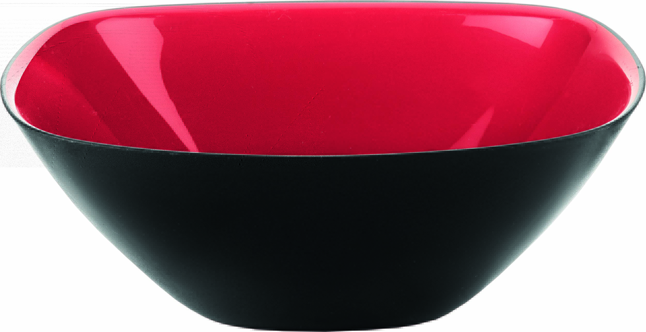 Miska Vintage 20 cm czerwono-czarna