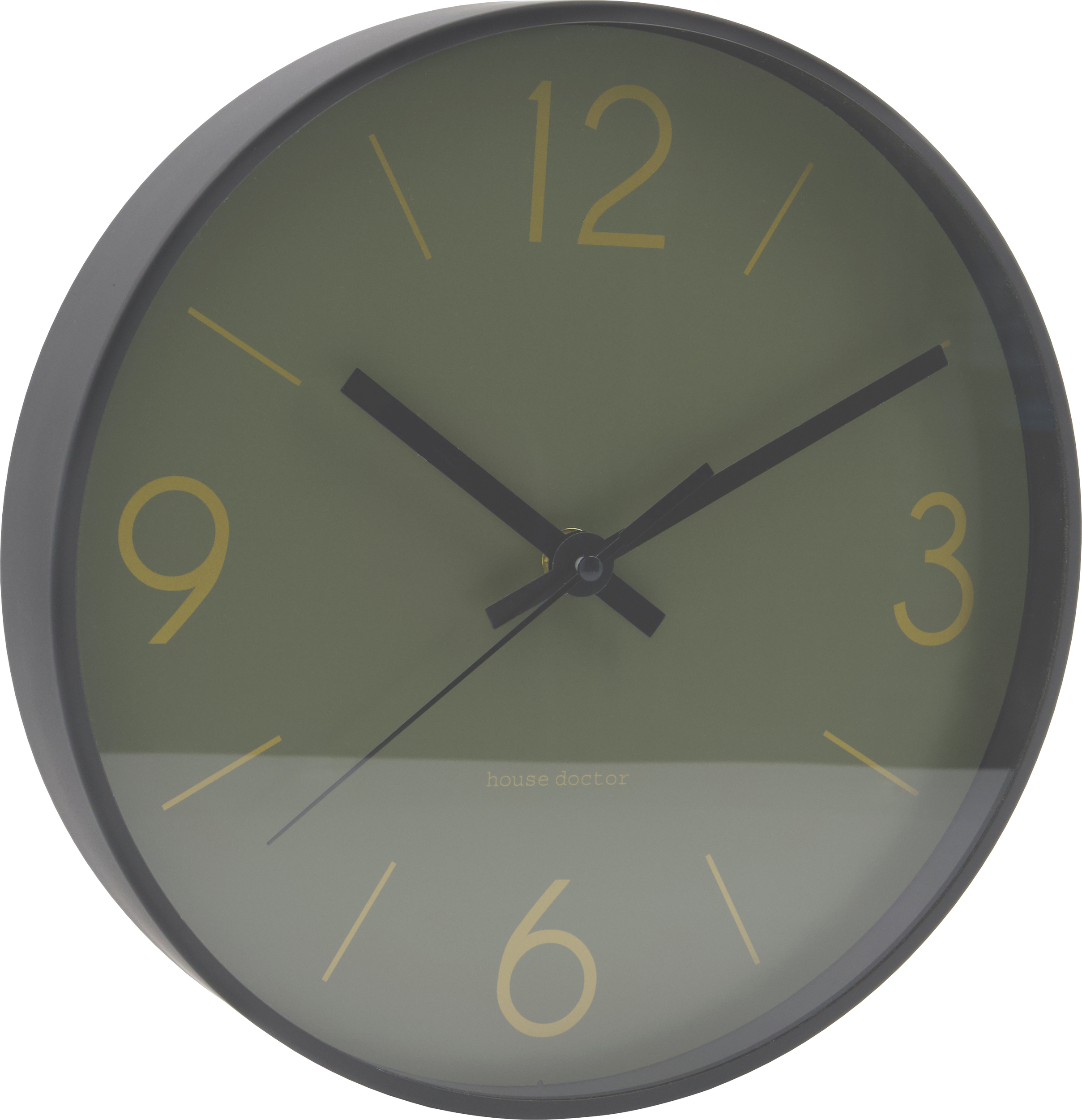 Zegar ścienny Time ciemnozielony