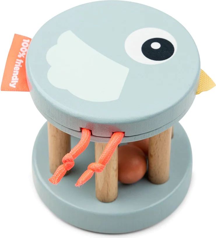 Grzechotka sensoryczna Birdee drewniana