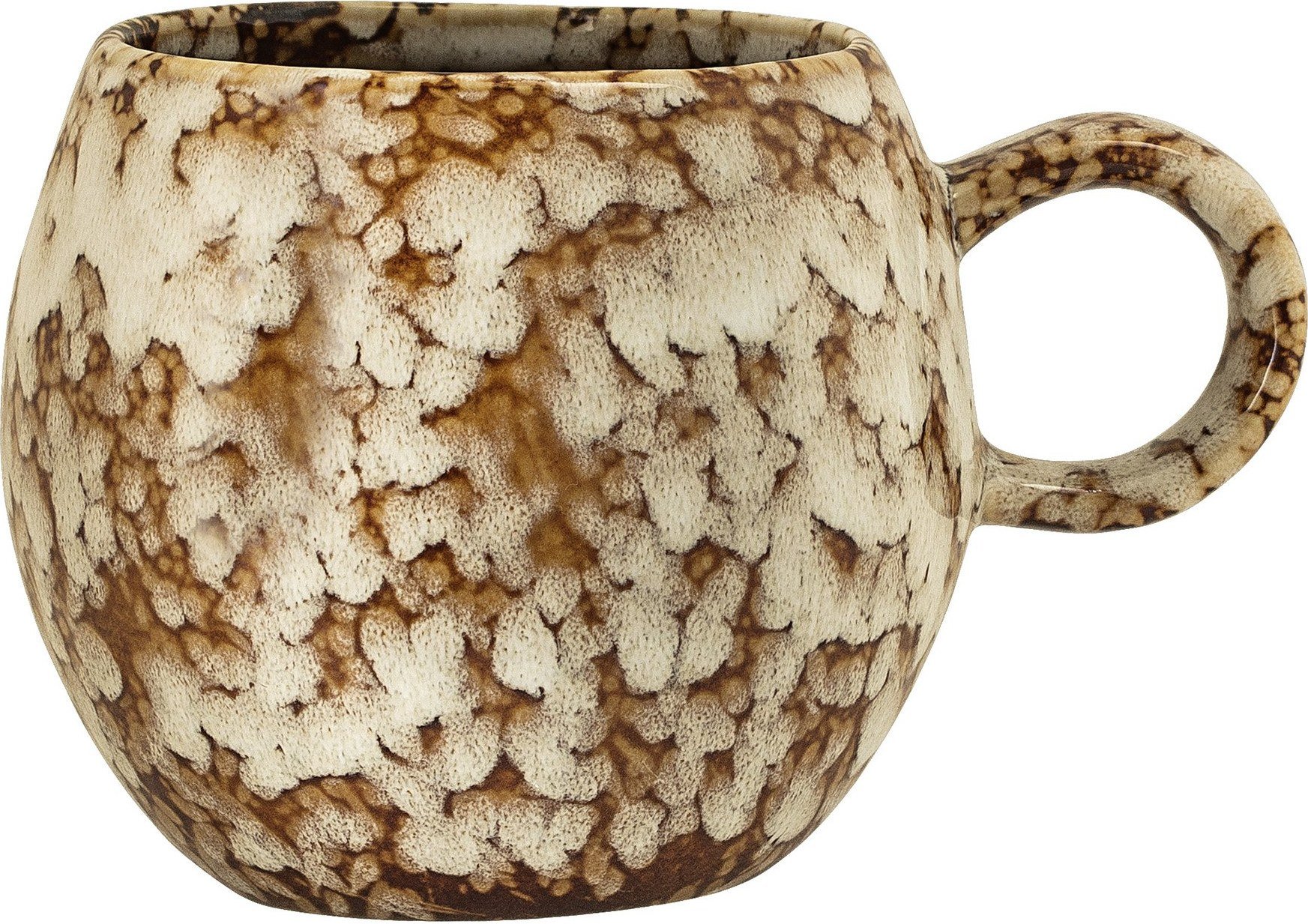 Kubek Paula brązowo-biały