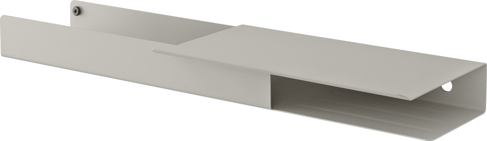 Półka ścienna Folded 62 x 5,4 cm szara