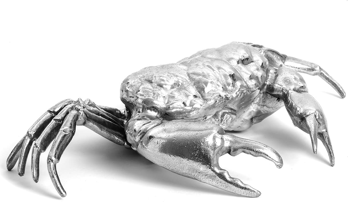 Dekoracja Wunderkammer srebrna Crab