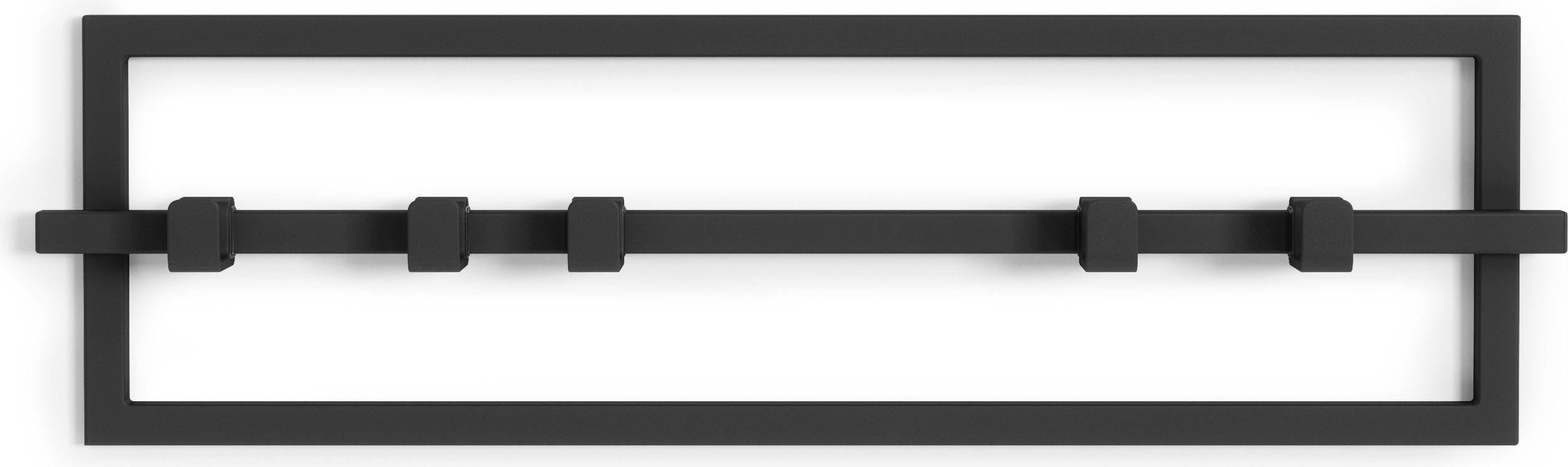 Wieszak ścienny Cubiko czarny