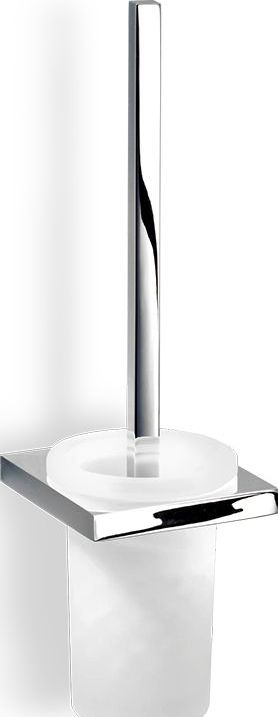 Szczotka do WC Contract chrom ścienna z pojemnikiem akrylowym