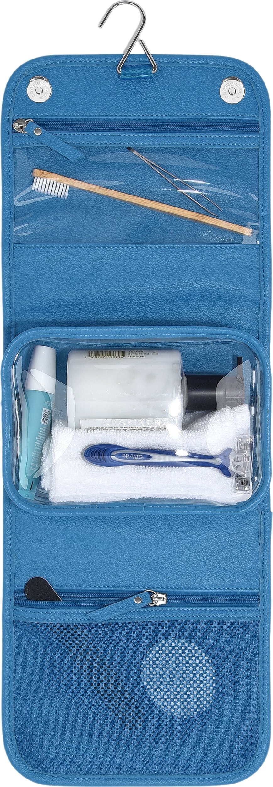 Kosmetyczka podróżna do zawieszenia Stackers Pebble ciemnoniebieska