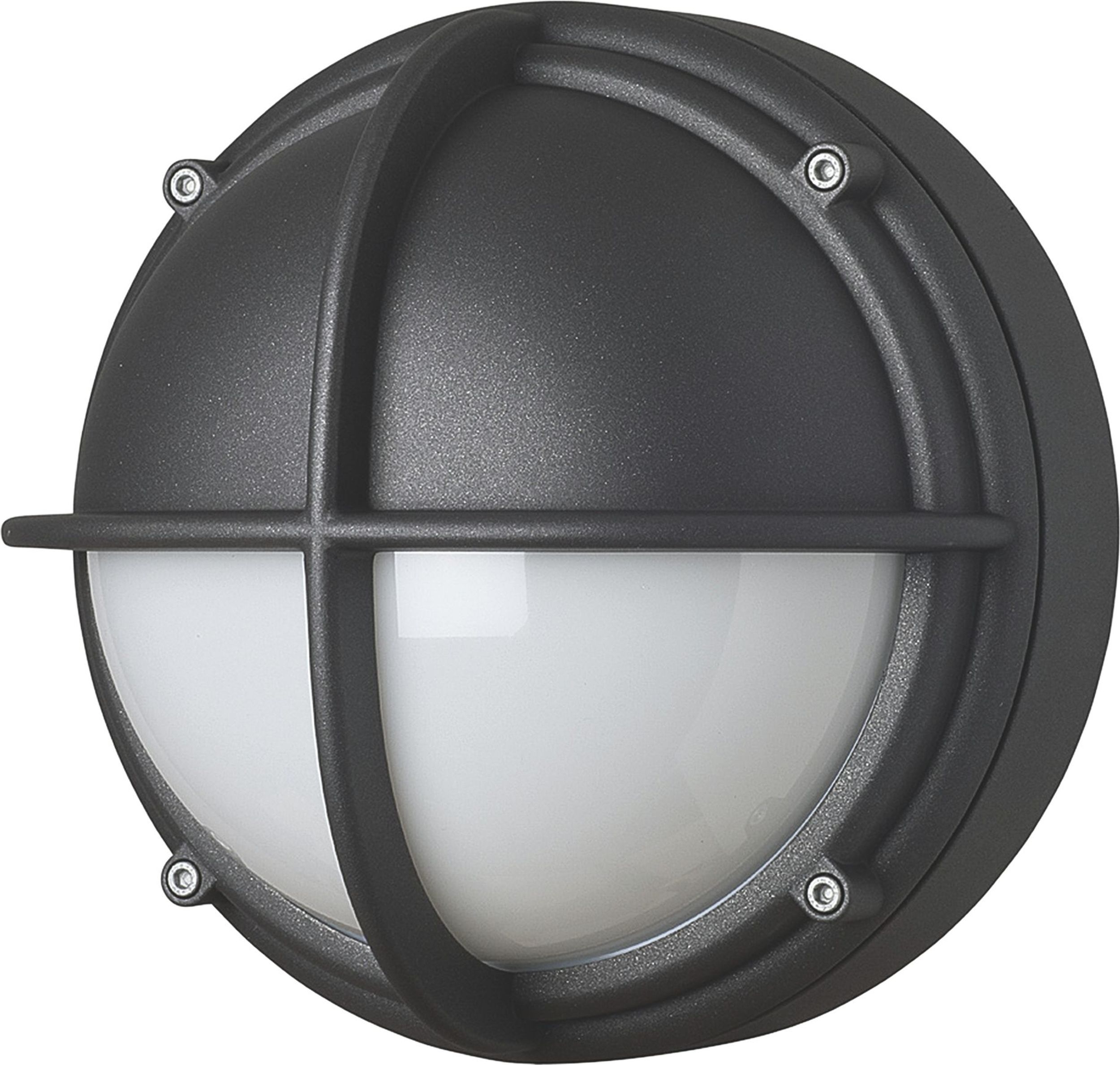 Kinkiet Skot Half LED 3000K opal z antracytową ramą