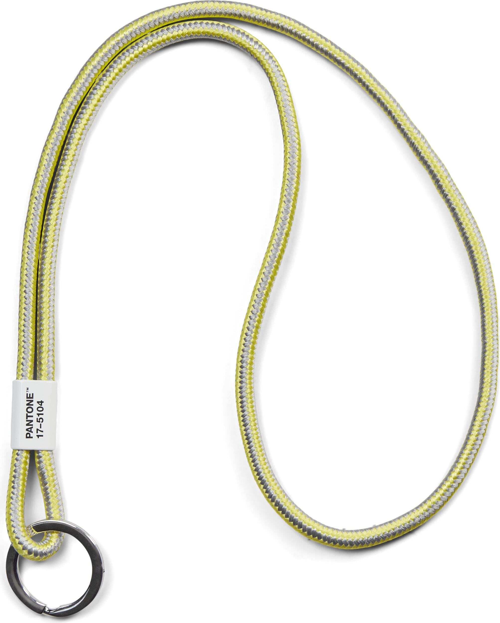 Smycz do kluczy Pantone szaro-żółta