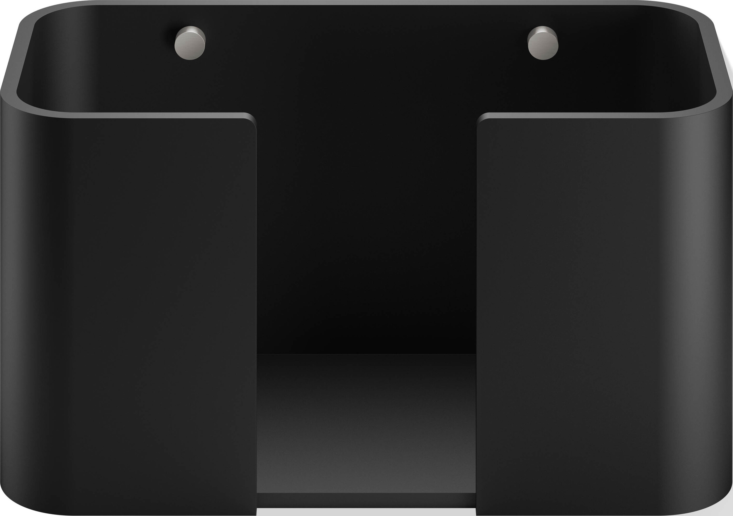 Pojemnik na chusteczki Stone stal matowa-czarny ścienny