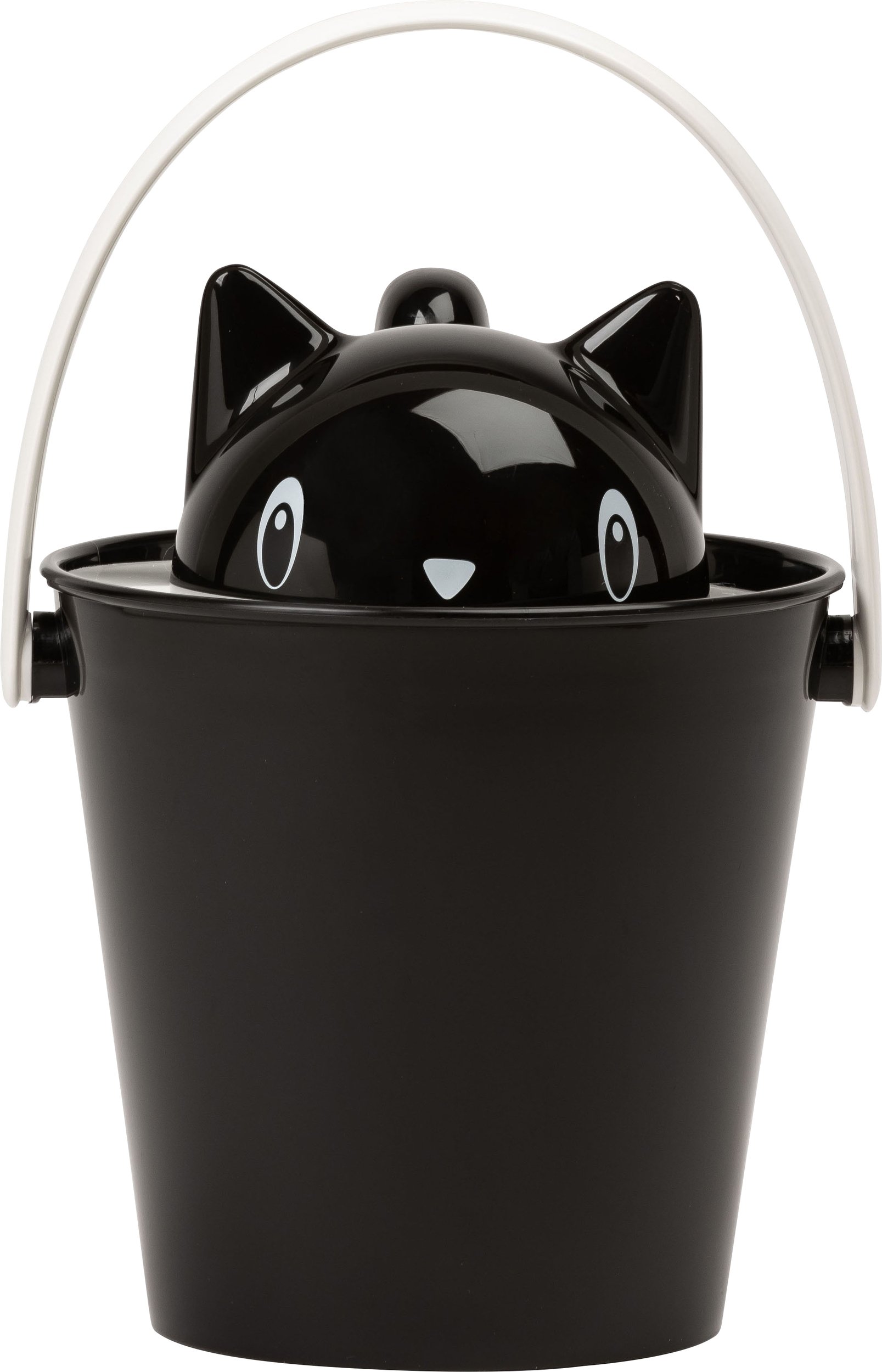 Pojemnik na suchą karmę z łyżeczką Crick czarny 2 el.