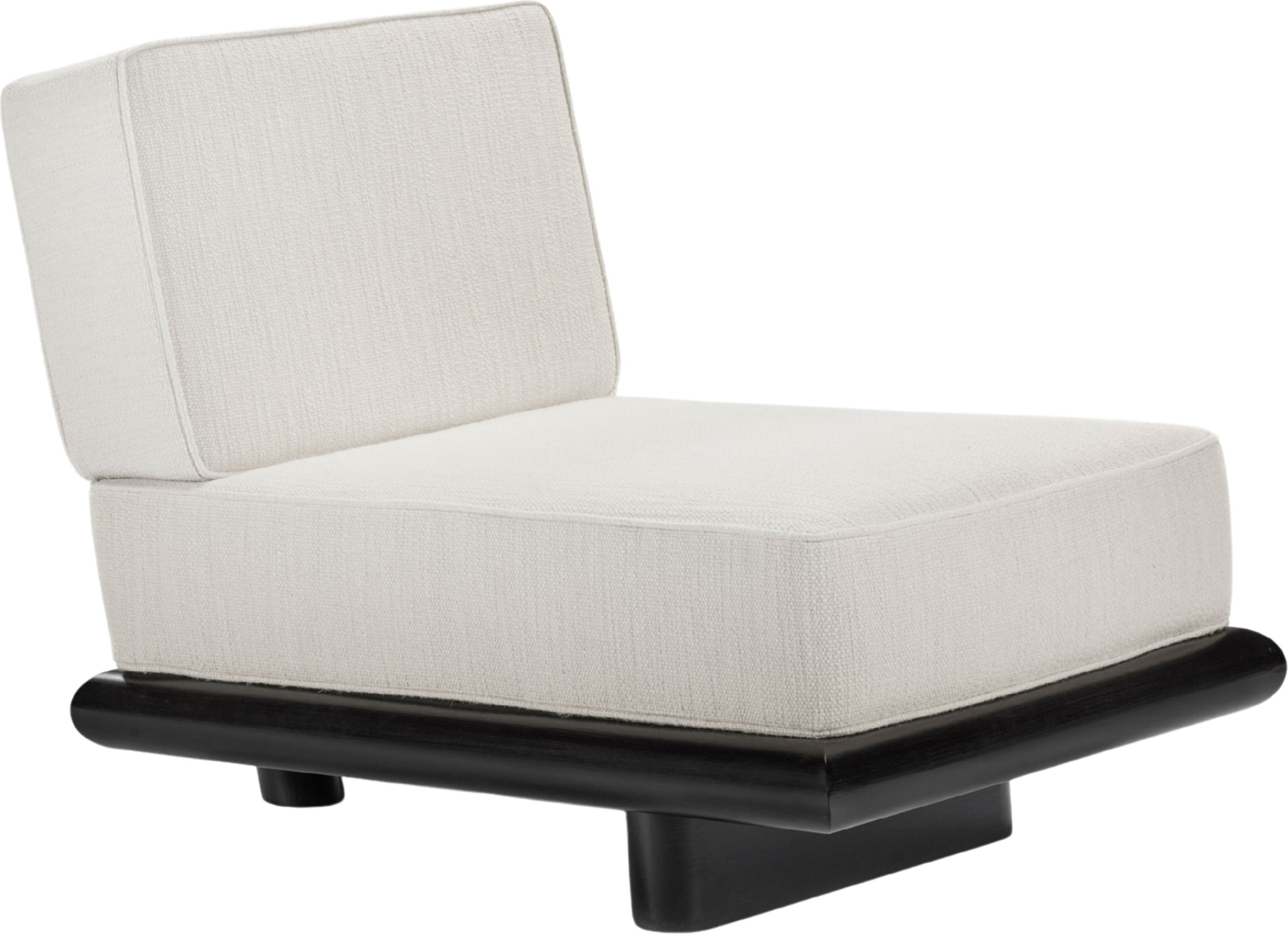 Sofa jednoosobowa Ono 95 cm złamana biel drewno tulipanowca