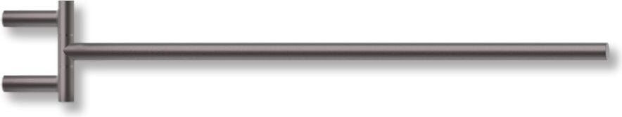 Wieszak reling na ręczniki Mikado 40 cm ciemny metal mat z powłoką PVD