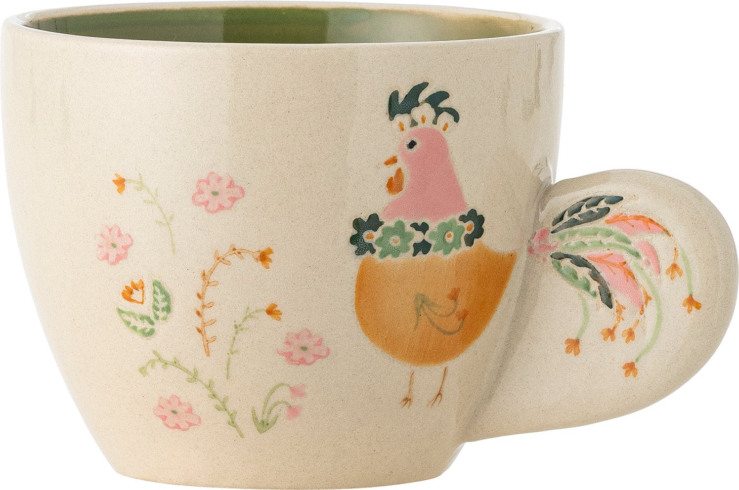 Kubek Joshua 290 ml beżowo-zielony