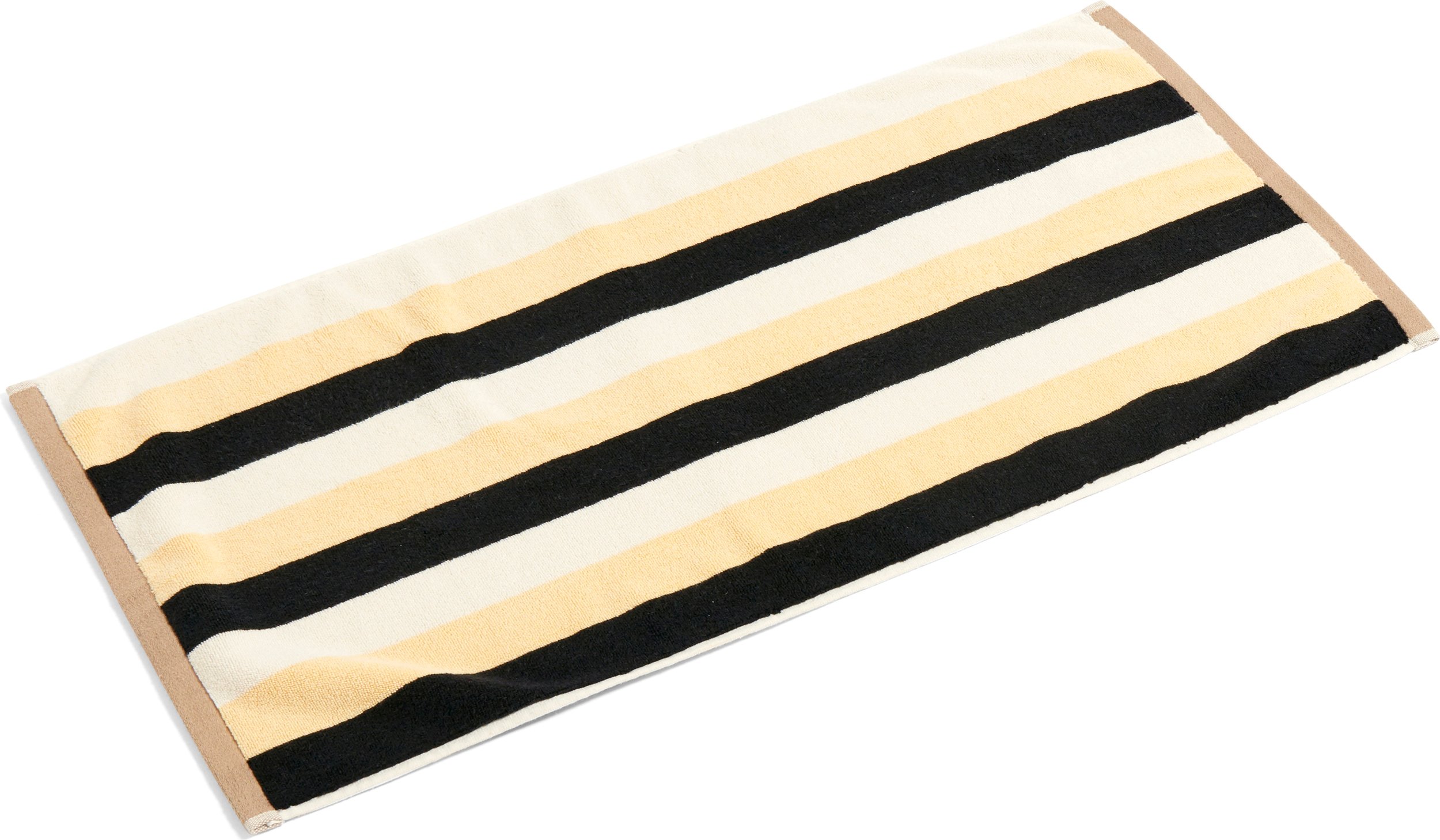 Dywanik łazienkowy Trio beżowo-czarno-żółty