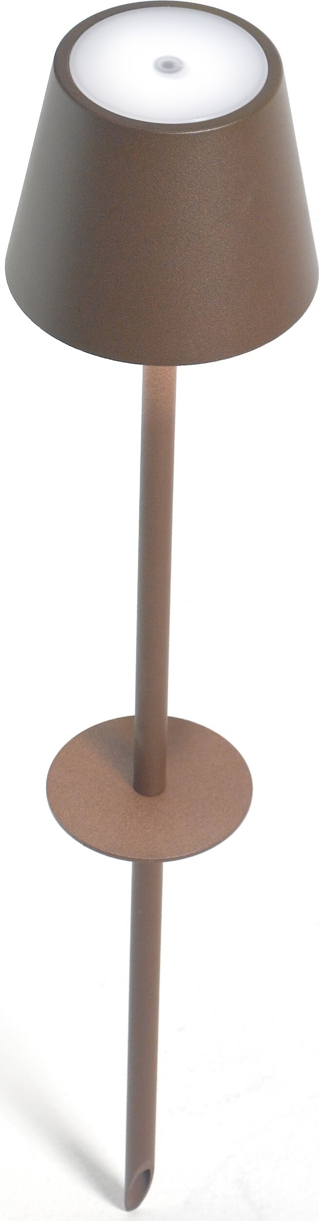 Lampa ogrodowa Poldina brązowa z kloszem na magnes