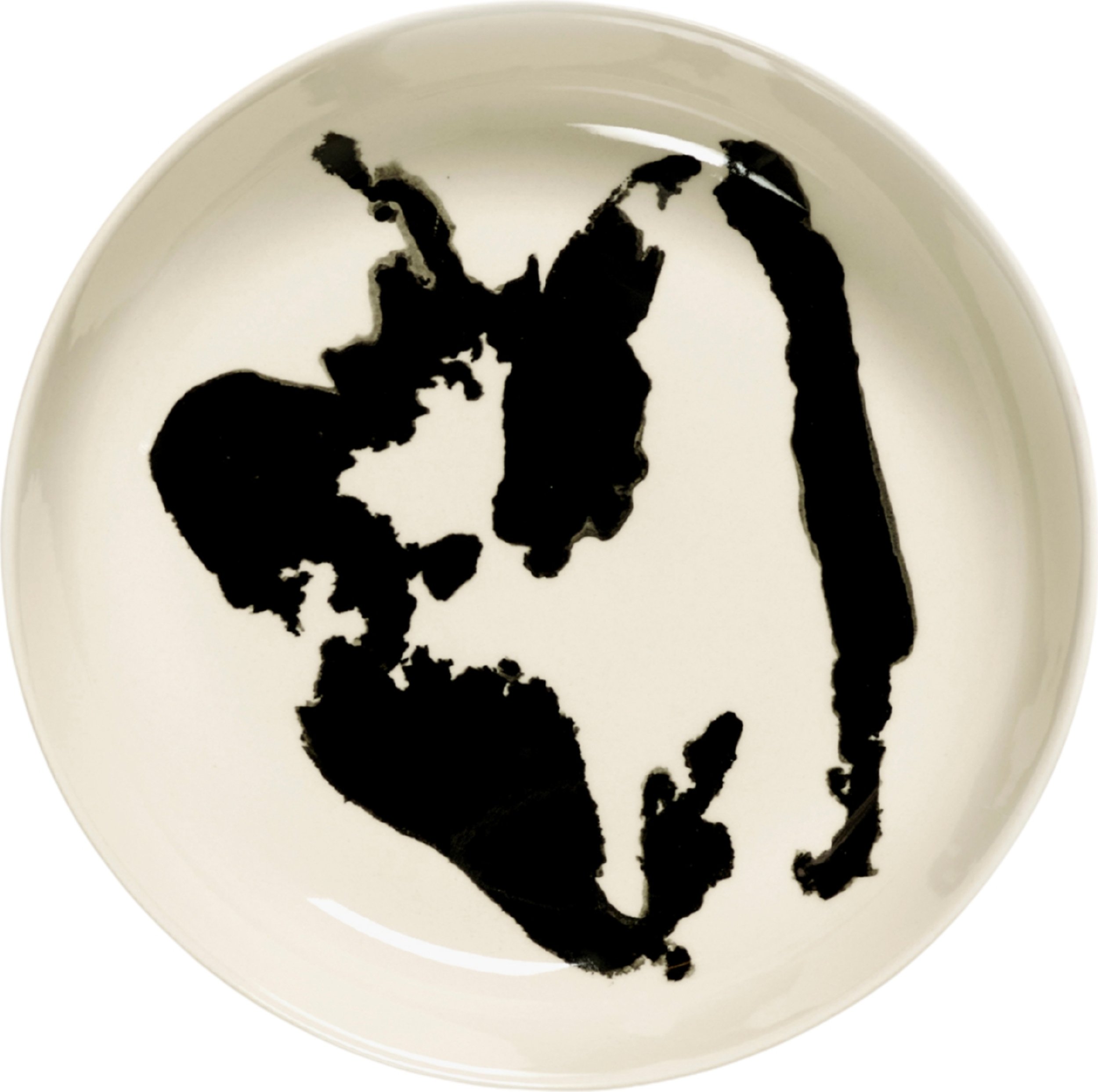 Talerz głęboki Feast Pepper 22 cm biało-czarny