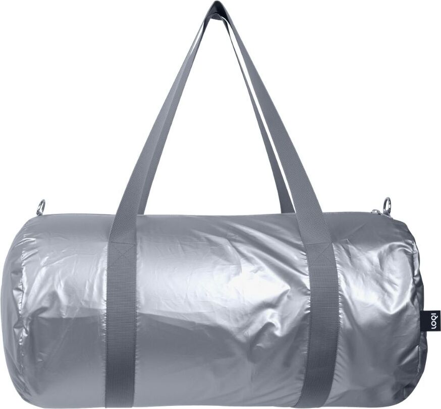 Torba LOQI Weekender Metallic srebrna
