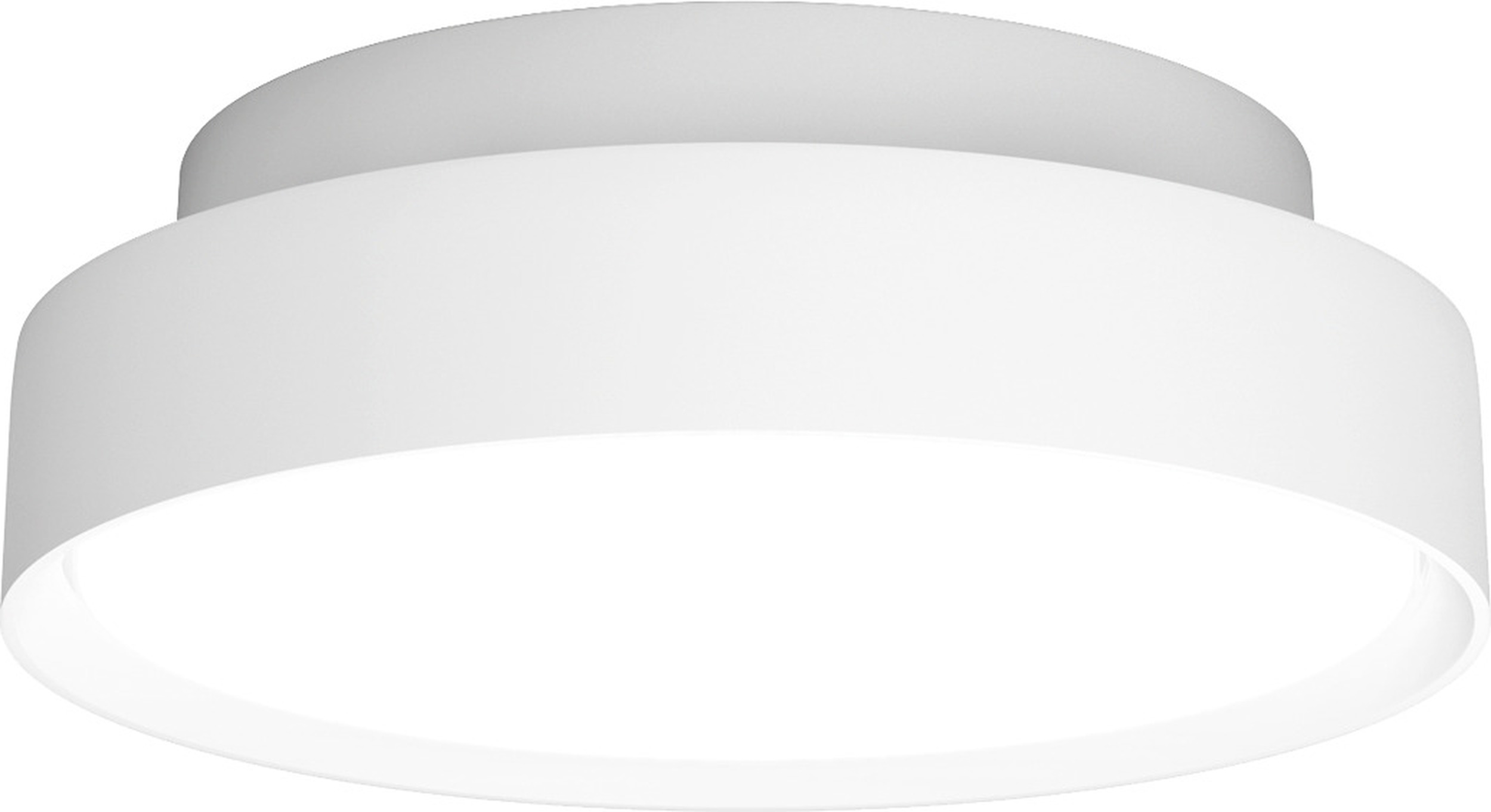Plafon Slim Round Surface LED 4000K 25 cm biały z dyfuzorem opal sterowanie oświetleniem Dali