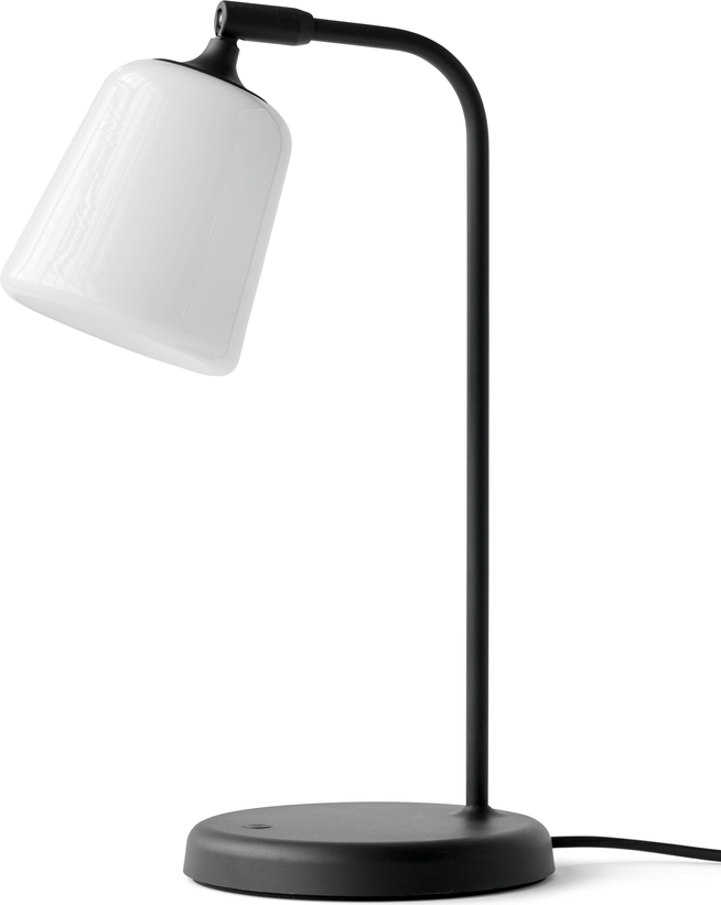 Lampa stołowa Material 45 cm opal