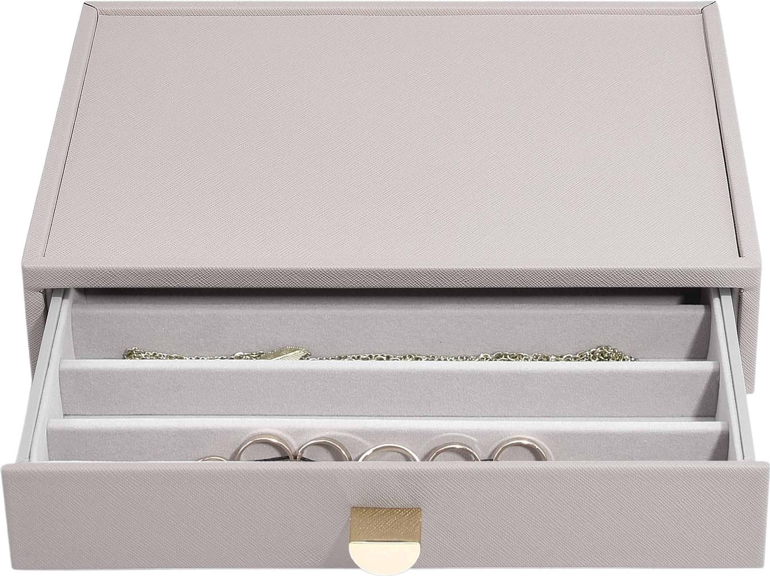 Szkatułka na naszyjniki Stackers classic taupe z szufladą