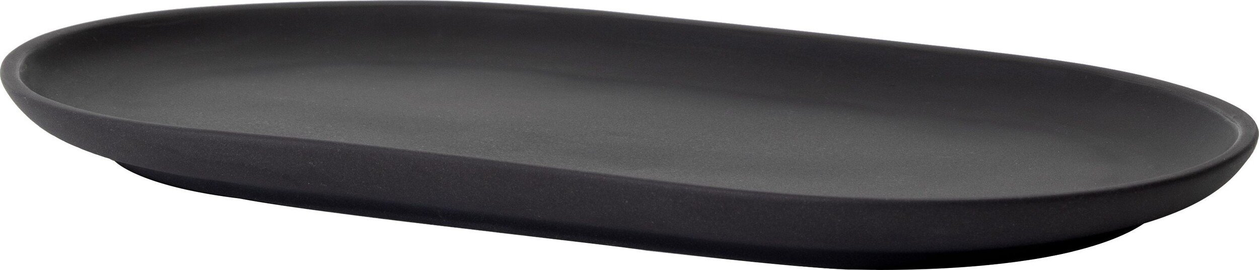 Talerz na przekąski Sand owalny czarny