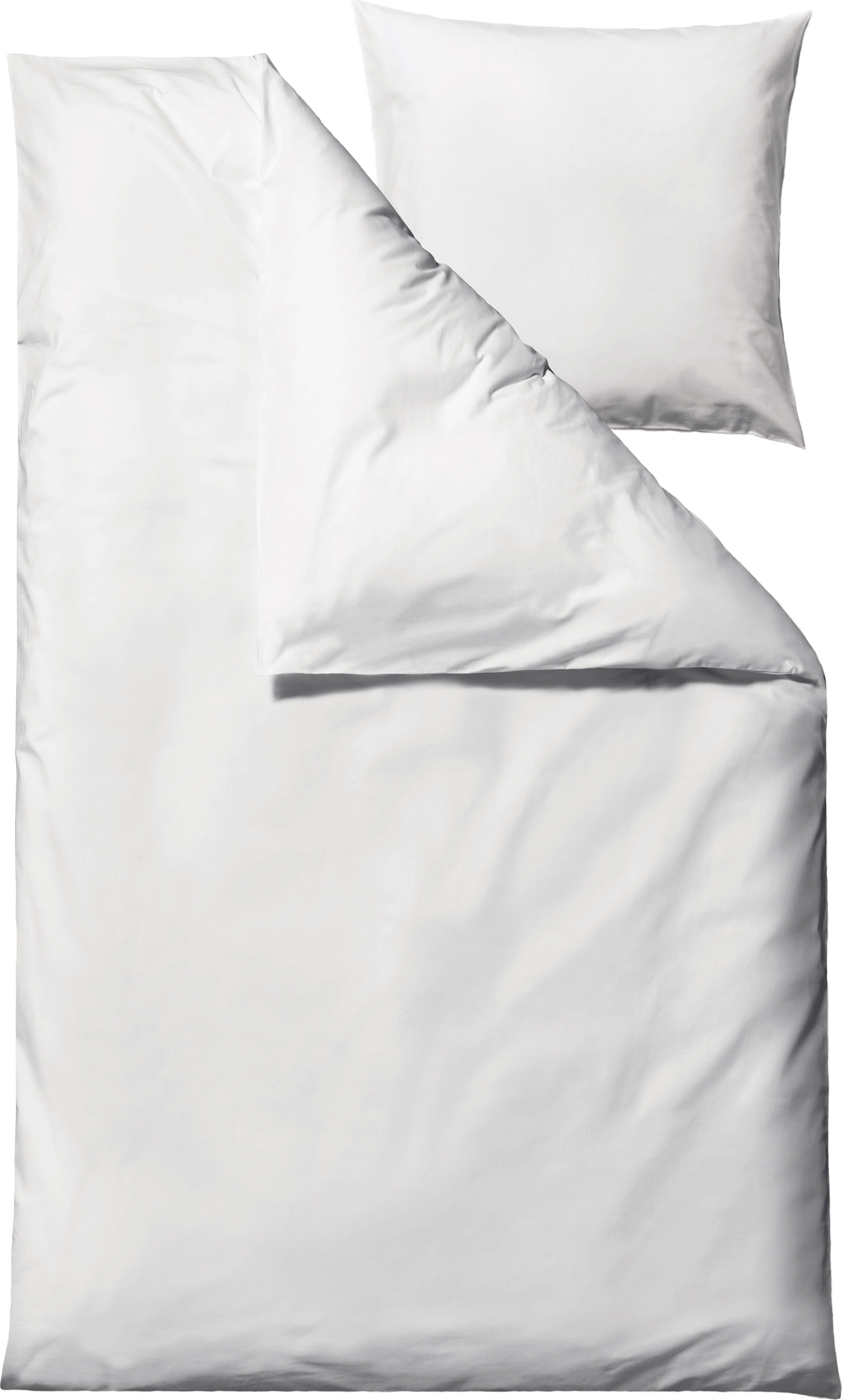 Pościel Whisper 140 x 200 cm biała z poszewką na poduszkę 60 x 63 cm zapięcie suwak
