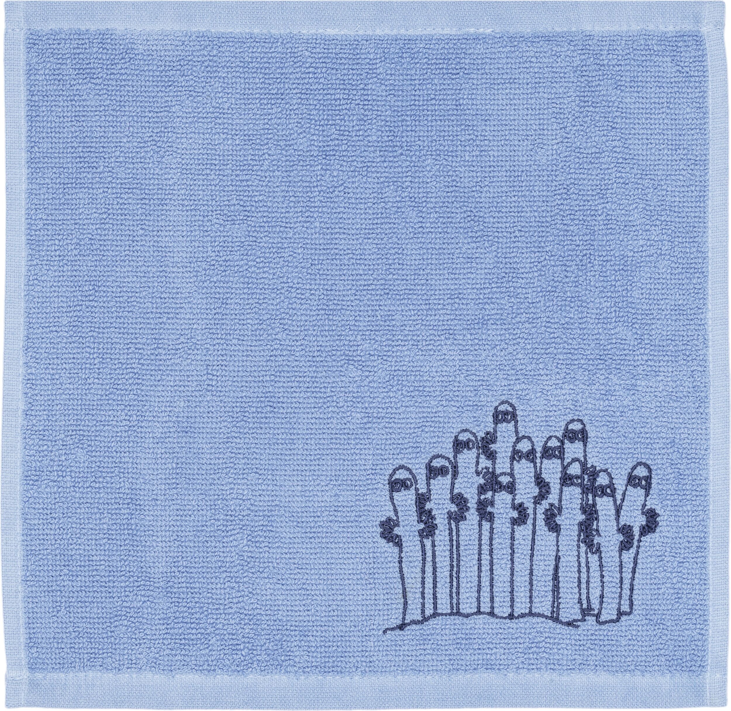 Ręcznik do rąk Arabia Finland Muminki Hatifnatowie 25 x 25 cm niebieski