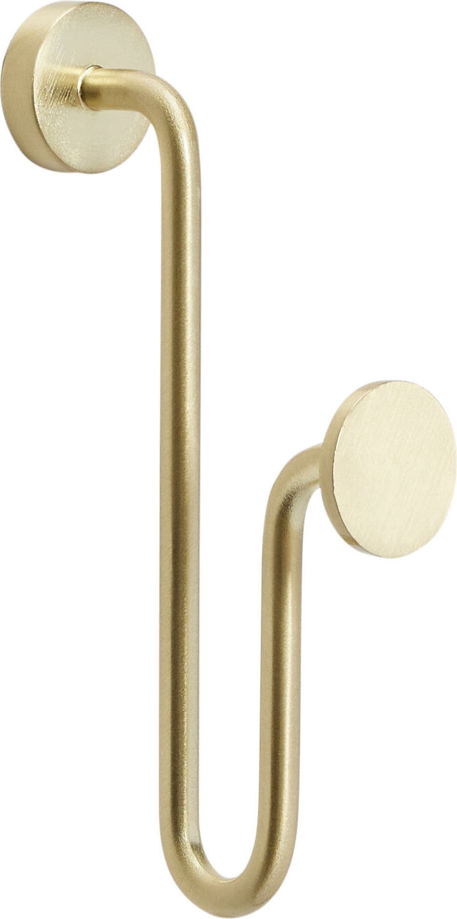 Haczyk ścienny Swing mosiądz