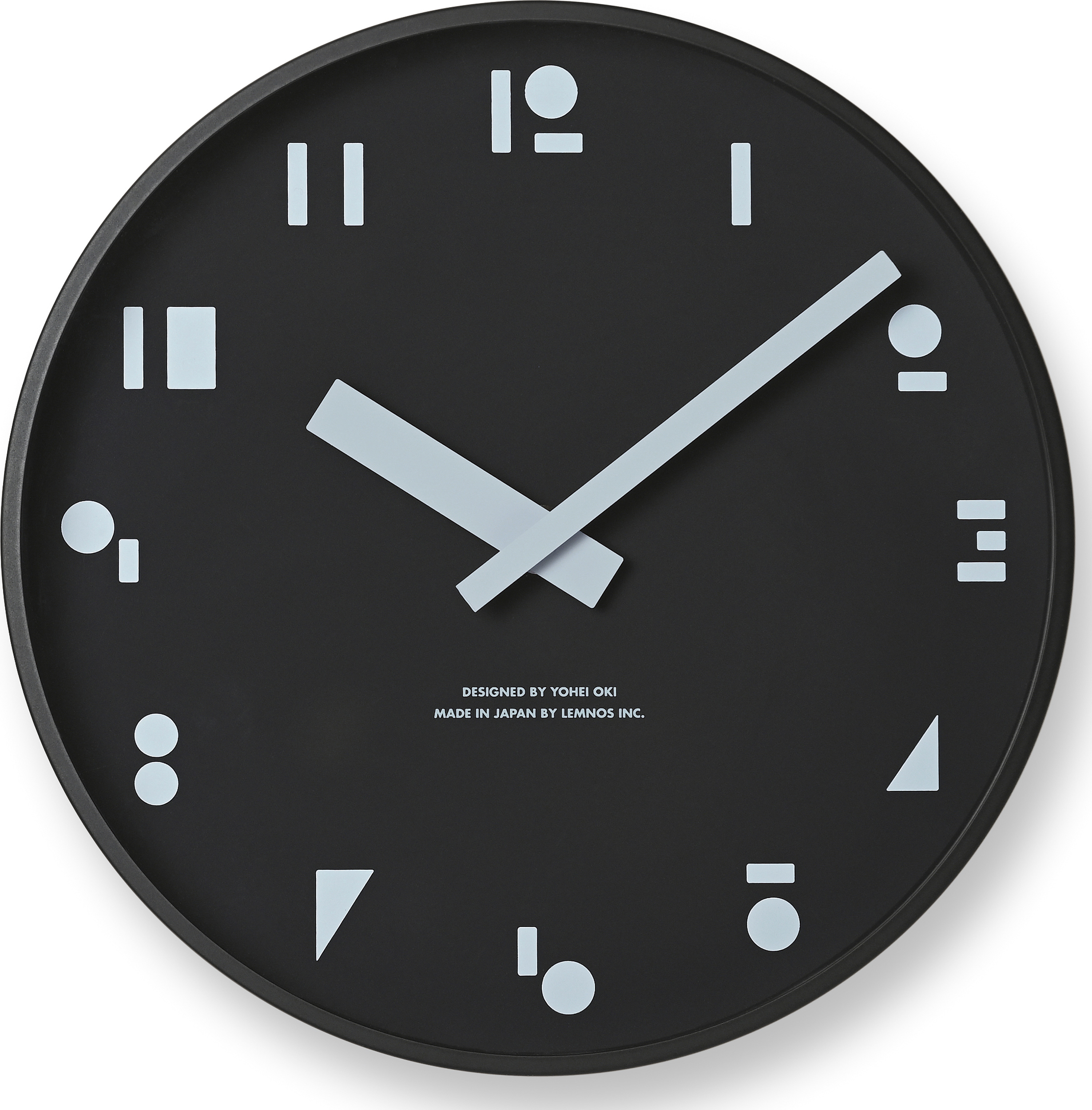 Zegar ścienny M, S, S. czarny