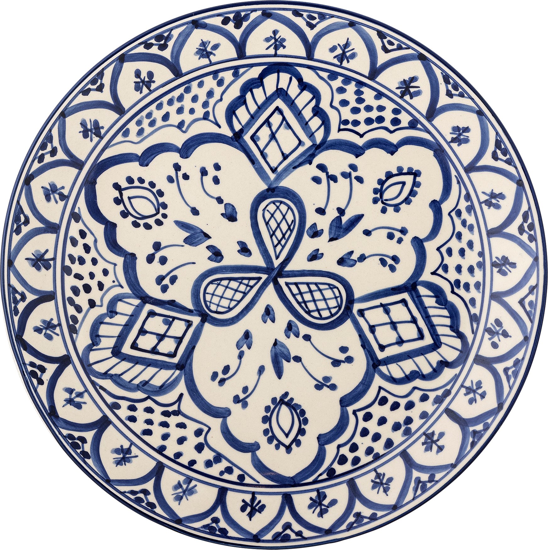 Talerz obiadowy Karlie II 27,5 cm niebieski