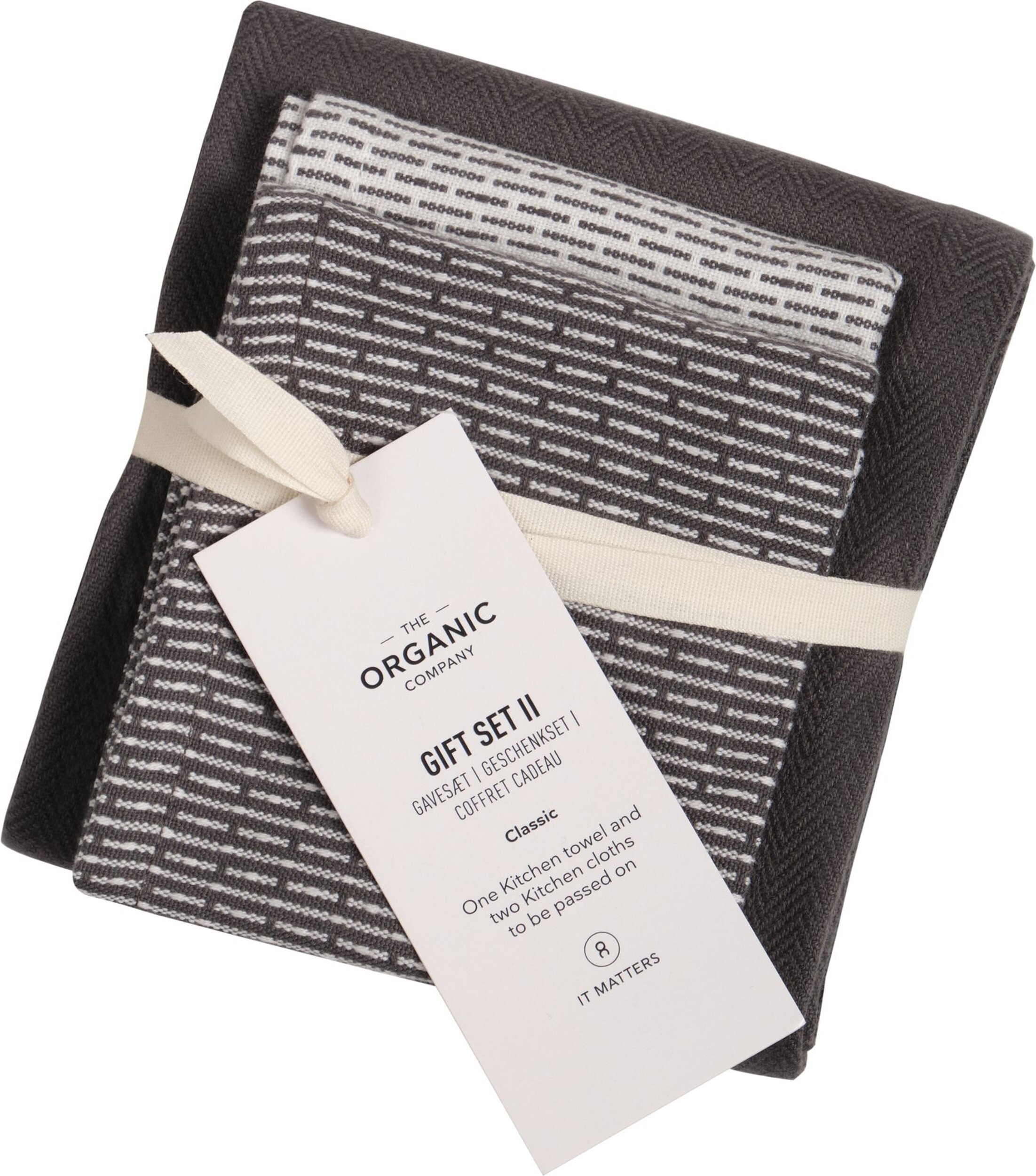 Ścierki kuchenne The Organic Company 53 x 86 cm neutralne kolory 3 szt.