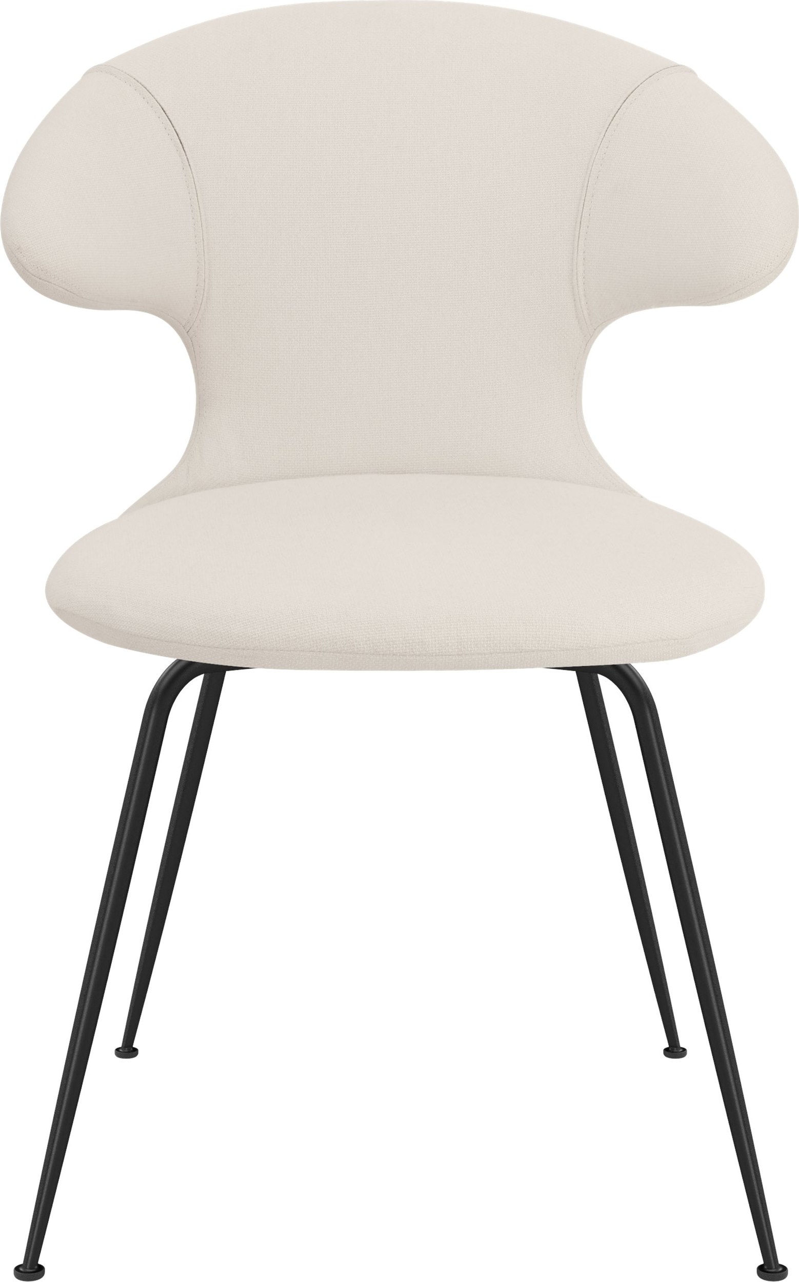 Krzesło Time Flies jasnopiaskowe na czarnych nogach