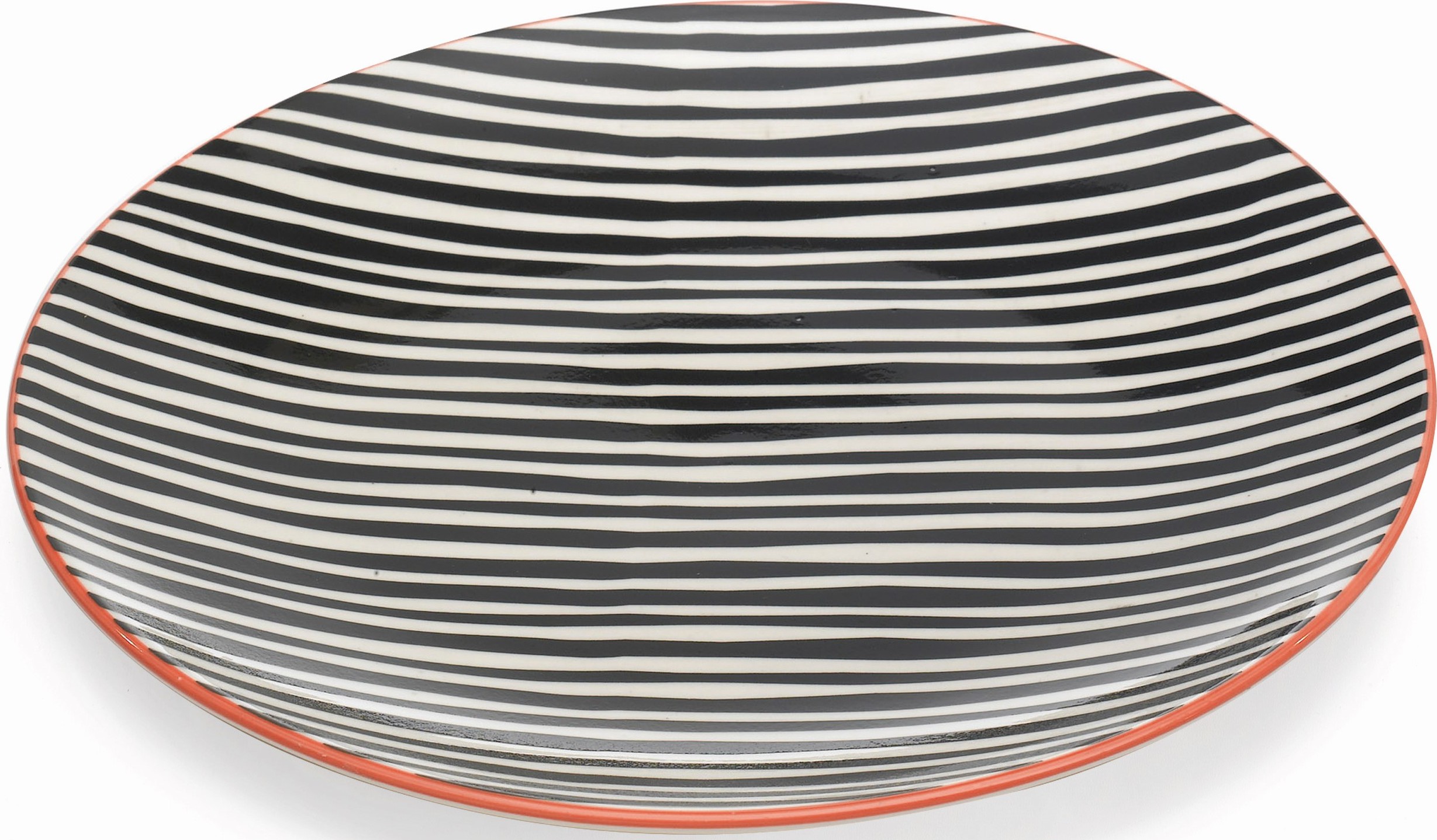 Talerz obiadowy Tue 26,5 cm czarno-biały