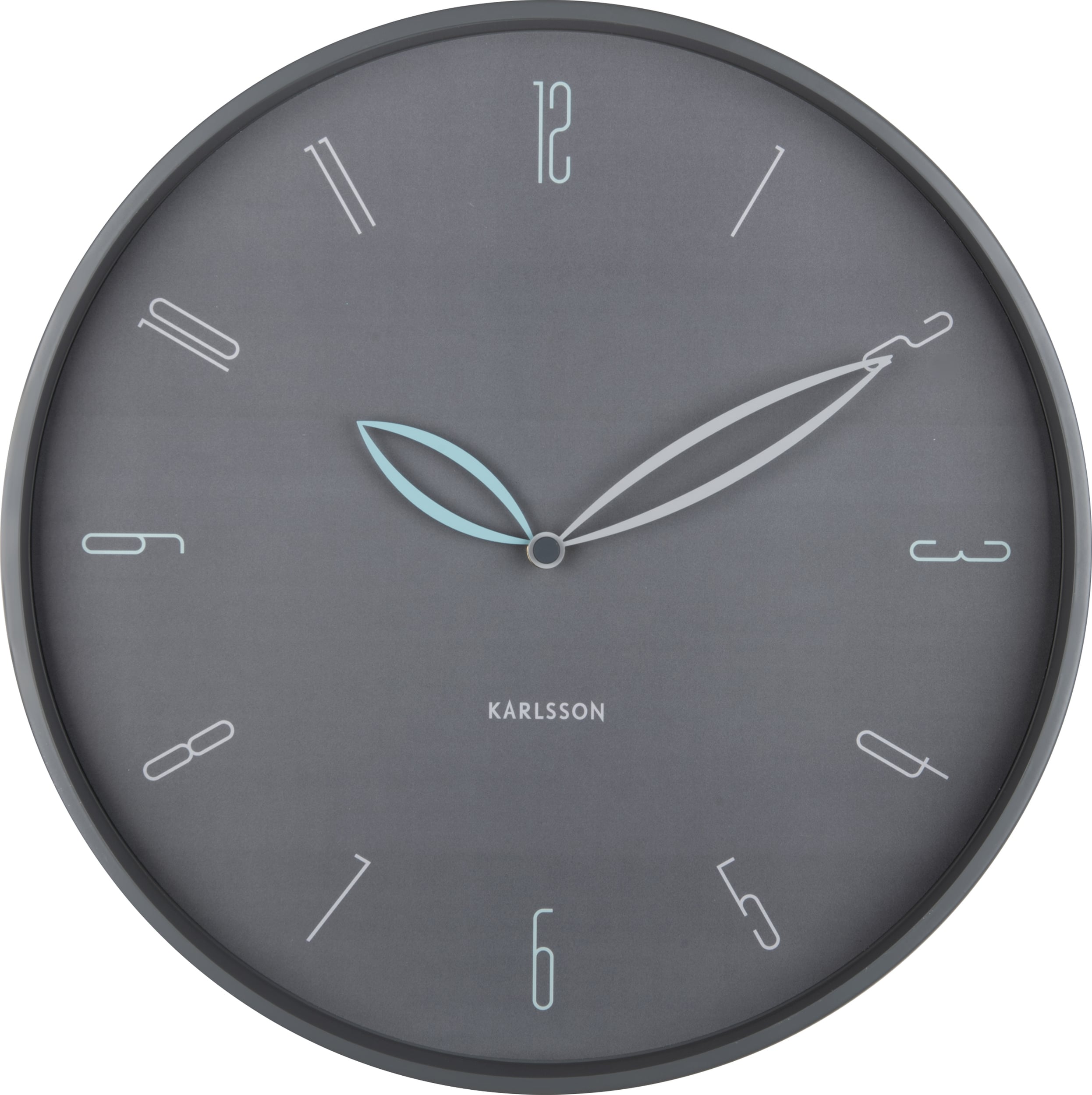 Zegar ścienny Petals ciemnoszary