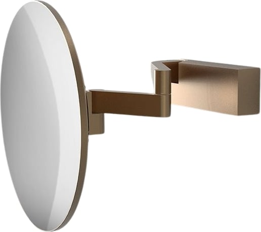 Lusterko kosmetyczne powiększające x5 Vision R Unlit miedziane ścienne z powłoką PVD