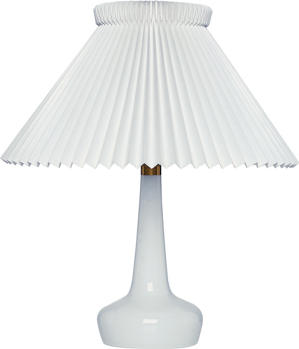 Lampa stołowa Classic 311 biała szklana
