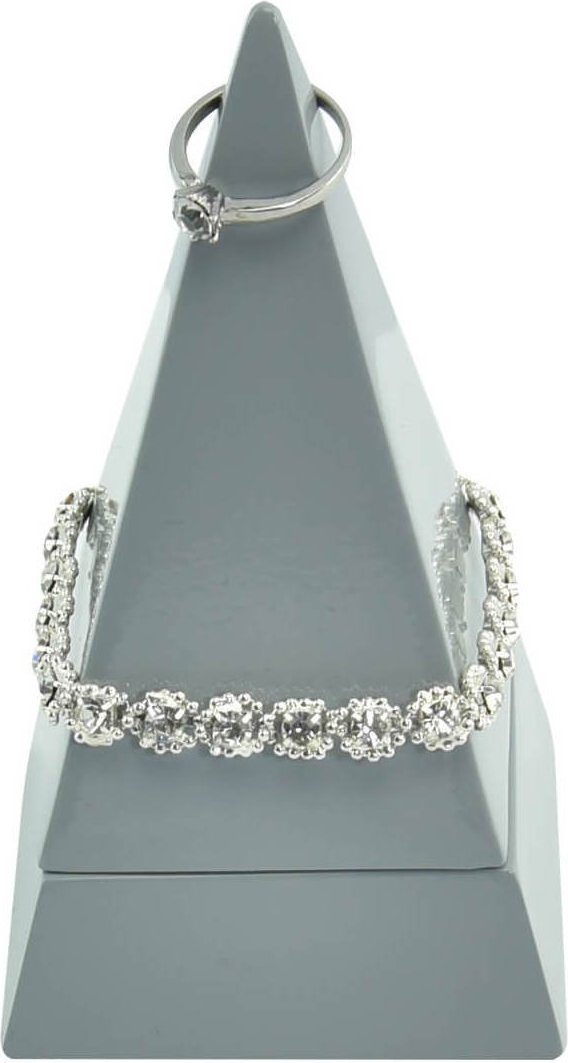 Stojak na biżuterię Pyramid duży szary