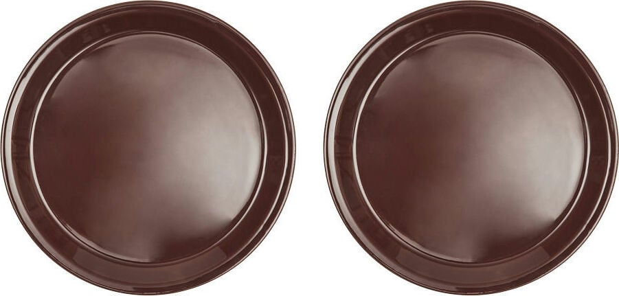 Talerze śniadaniowe Yuka 22 cm brązowe 2 szt.