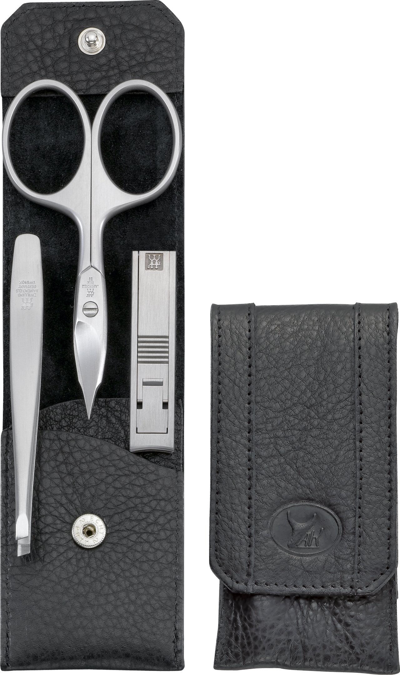 Akcesoria do manicure Twinox czarne w etui 3 el.