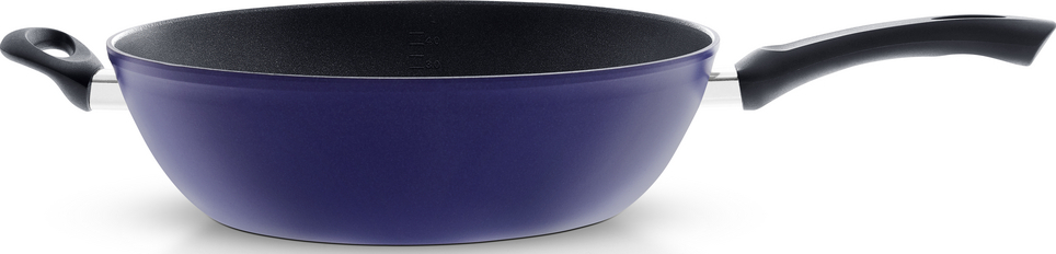 Wok Cenit 32 cm niebieski