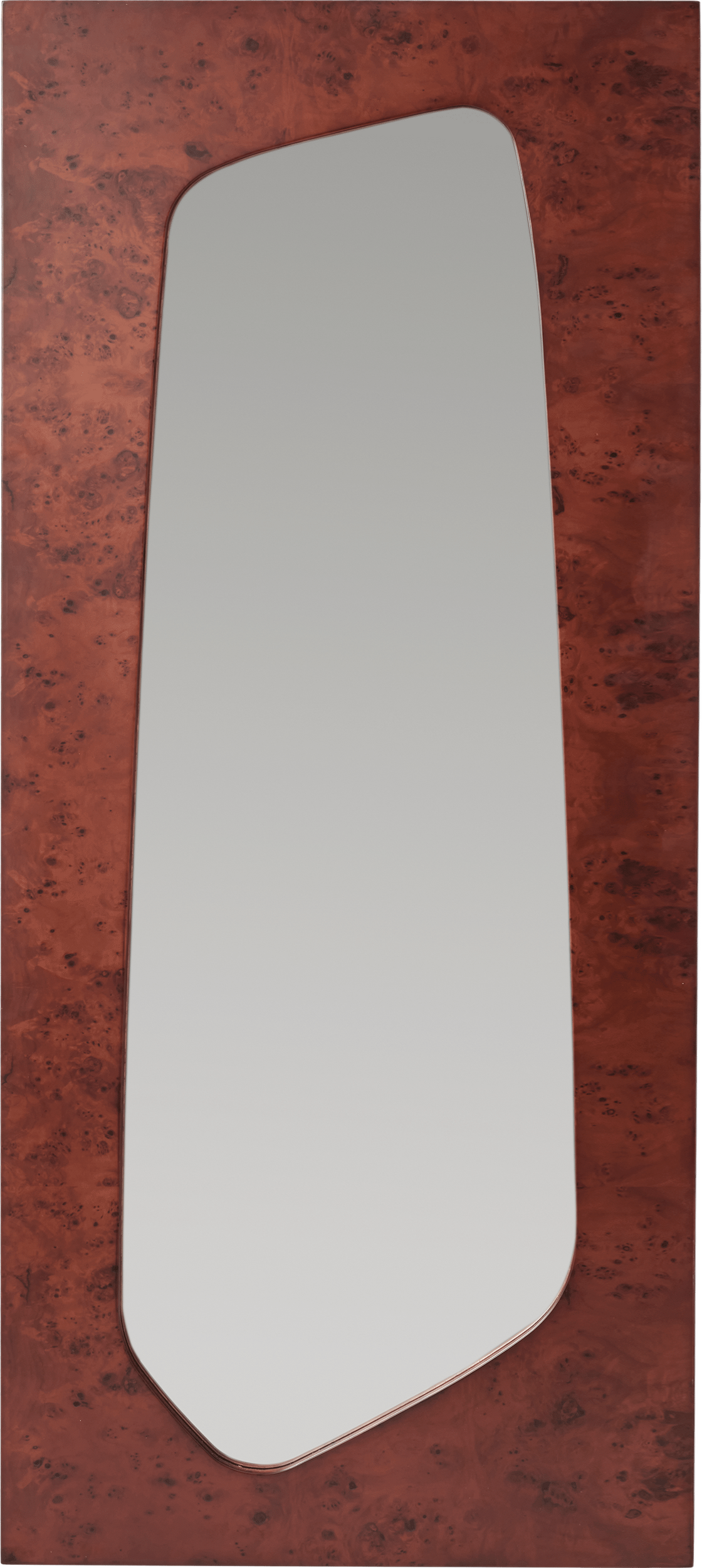 Lustro ścienne Folia 135 cm brązowe