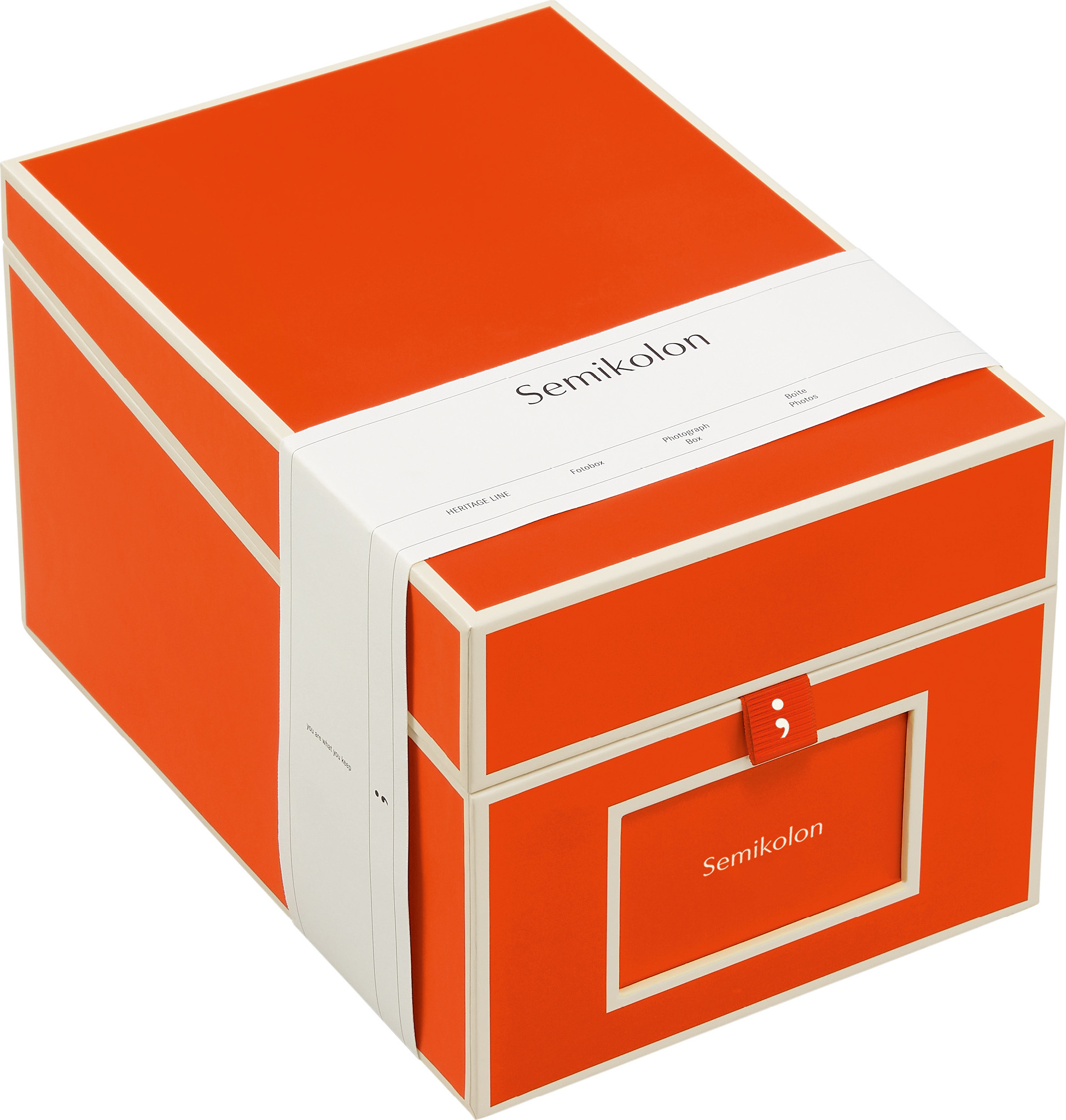 Pudełko na zdjęcia i płyty CD Die Kante pomarańczowe