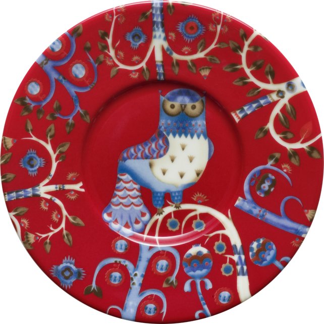 Spodek do filiżanki do cappuccino Taika czerwony