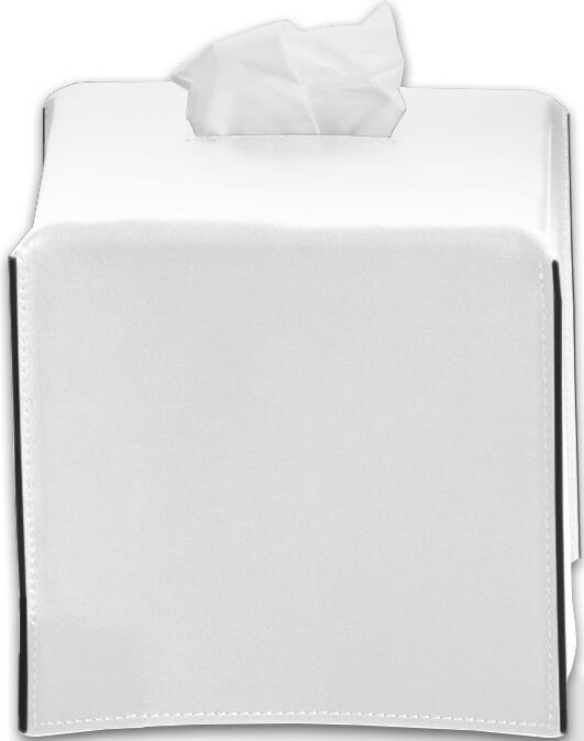 Pojemnik na chusteczki Nappa kwadratowy 14 cm biały