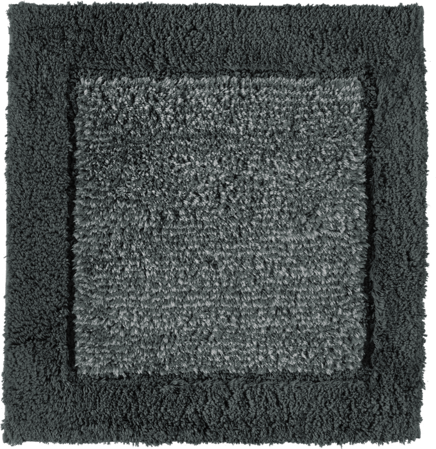 Dywanik łazienkowy Two-Tone 60 x 60 cm ciemnoszary