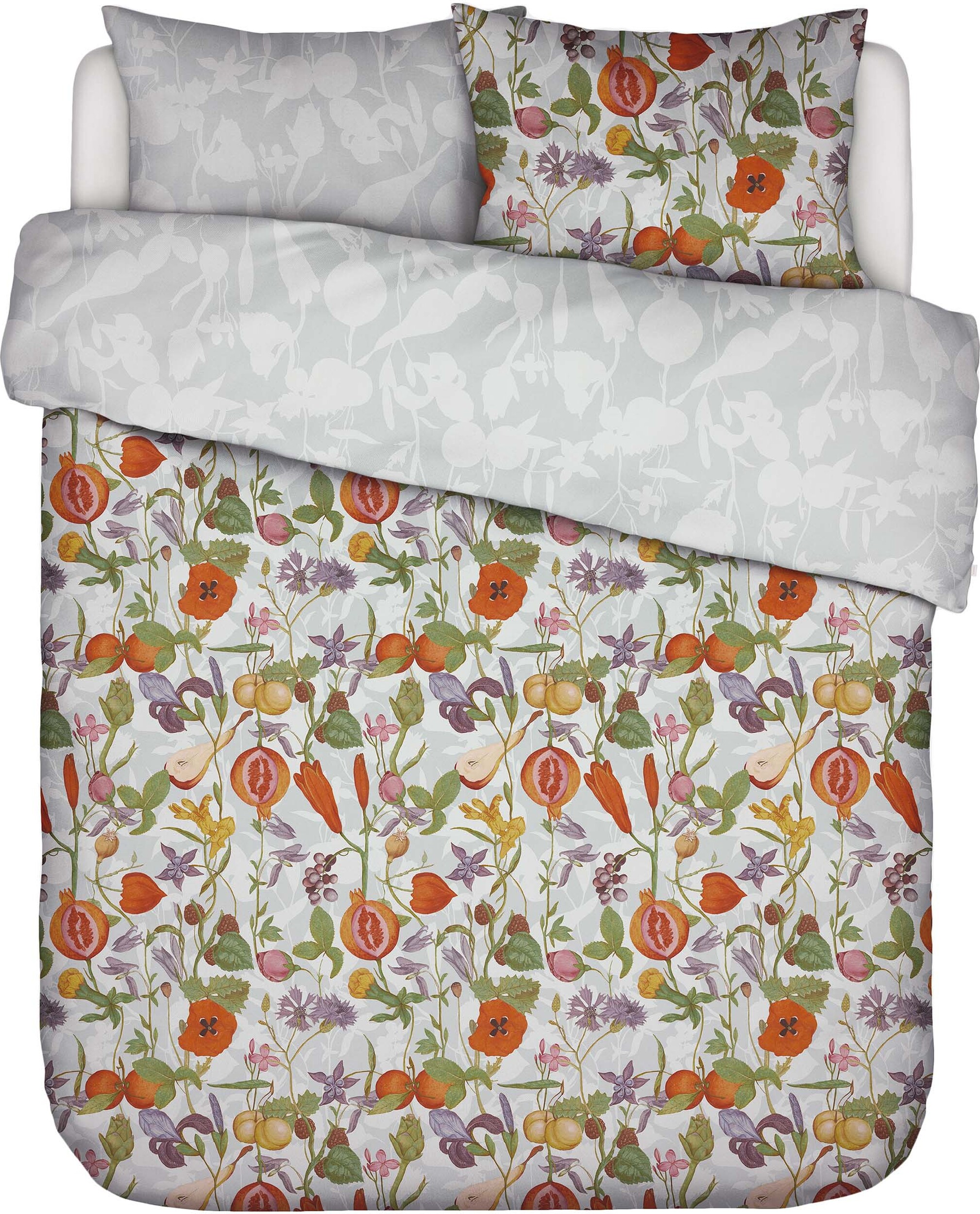 Pościel Phaedra 240 x 220 cm jasnoniebieska z 2 poszewkami na poduszki 60 x 70 cm zapięcie flap