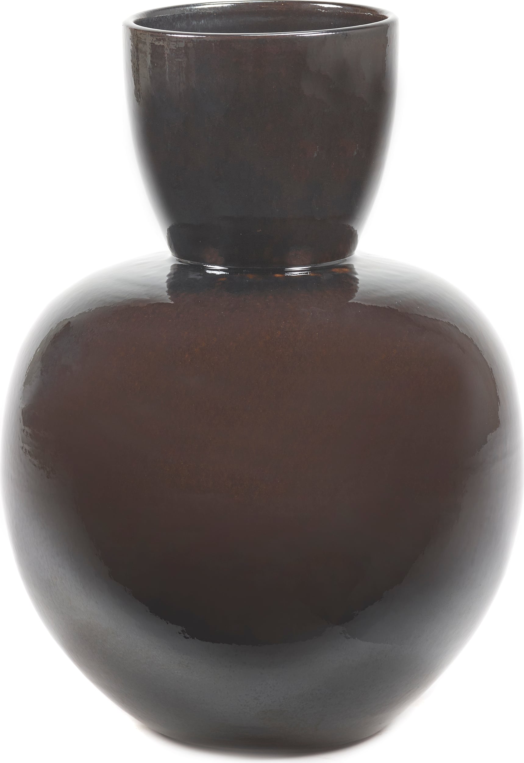 Wazon dekoracyjny Pure 39 cm brązowy